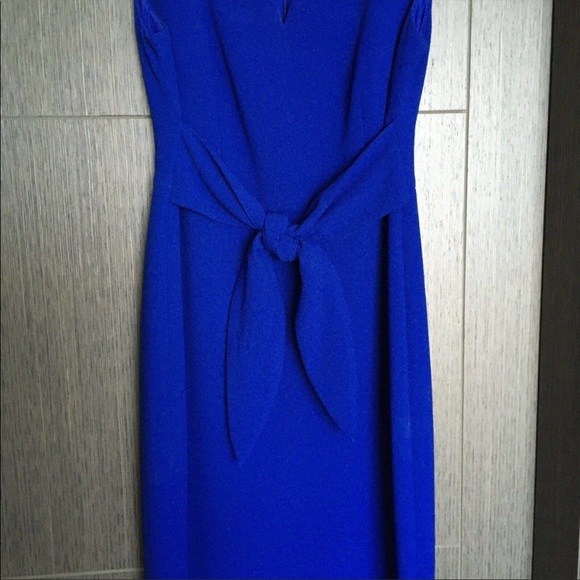 Cobalt Blue Adrianna Papell Midi Dress - Picture 3 of 11